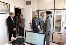 گزارش تصویری از بازدید هیات رئیسه دانشگاه از دانشکده علوم زمین